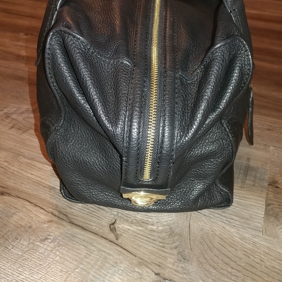 SOLD Foley + Corinna Black Leather Boxy Tote - Picture 4 of 6